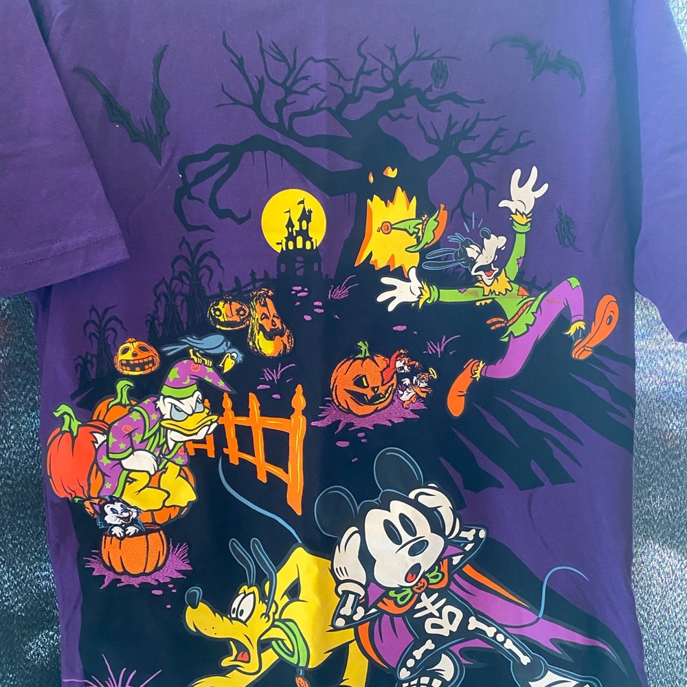 Disney Purple and Yellow Short Sleeve Tees
